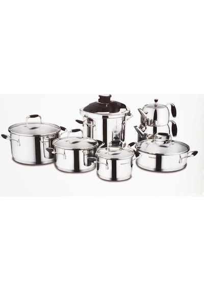 Korkmaz Flora 14 Parça Hiper Set Siyah A1758