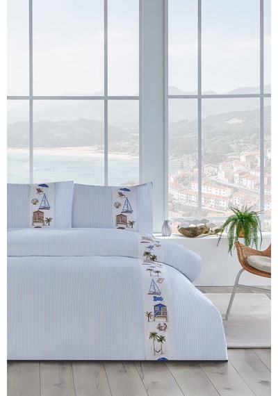 Strandhus Çift Kişilik Nevresim Takımı Desenli