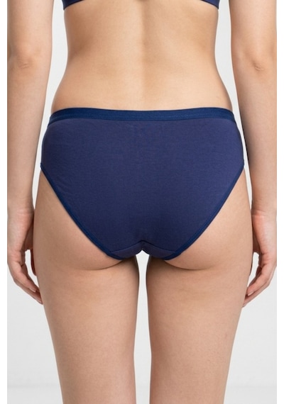 Mataş Kadın 6'lı Paket Pamuklu Bikini Külot Esnek Yumuşak İz Yapmaz İç Çamaşırı Lacivert