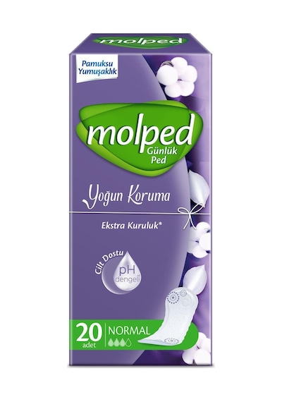 Molped Yoğun Koruma Normal Günlük Ped 20'li