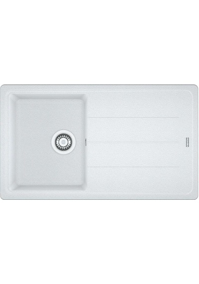 Franke Basis Bfg 611-86 Granit Eviye. Bianco. Tek Hazneli. Damlalıklı. 86 x 50 CM