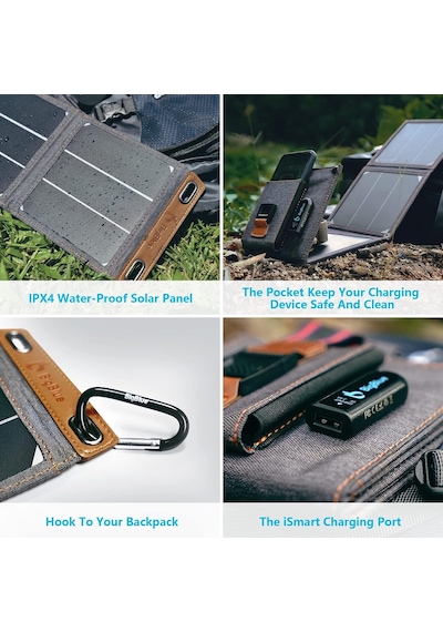Bigblue 14 W Solar Şarj Cihazı, Taşınabilir, Çanta Boyutu Solar