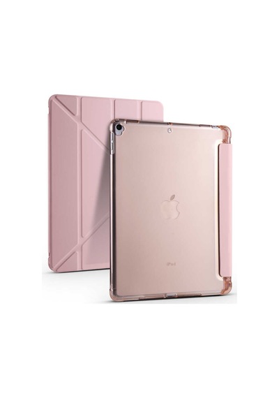 Apple Uyumlu iPad 10.2 2021 9.nesil Kılıf Tri Folding Kalem Bölmeli Standlı Kılıf