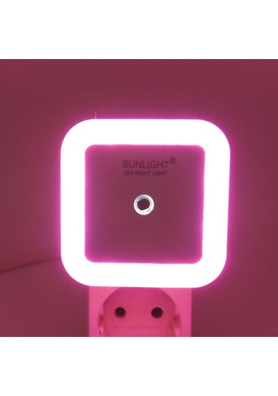 Kare Led Gece Lambası 0,5W Işıklı Fişli Fotosel Sensörlü 5 Adet