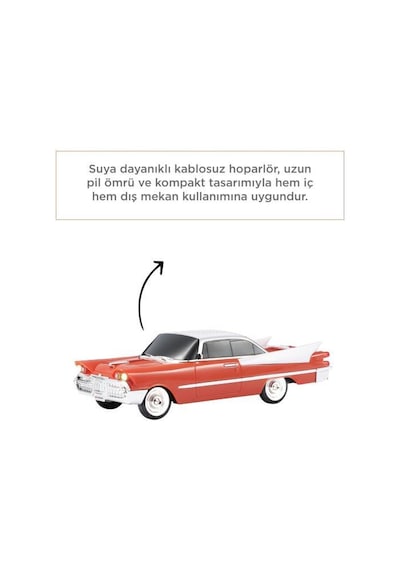 Torima D89 Klasik Araba Tasarımlı Bluetooth Hoparlör Turuncu