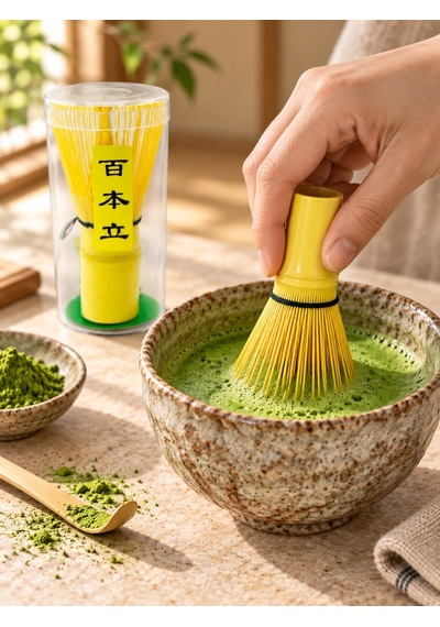Bambu Matcha Çayı Fırçası - Bamboo Whisk Karıştırıcı Ve Köpürtücü Matcha Çırpıcı Diğer