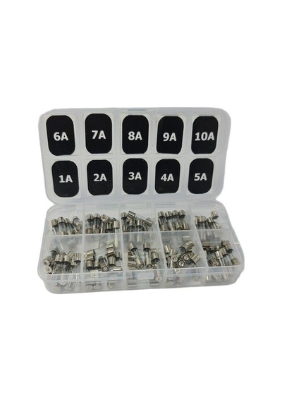 electroon 5x20mm 100Adet Küçük Cam Sigorta Paketi 1-2-3-4-5-6-7-8