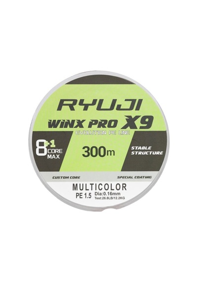 Ryujı Wınx Pro X9 300m Multı Color İp Misina 0,20mm