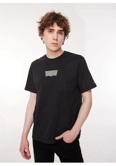 Levi's Levis Bisiklet Yaka Siyah Erkek %100 Pamuk T-shirt A2082-0147-2559 Siyah