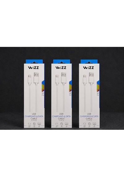 Wizz 10w Ligthning Şarj Kablosu 3 Adet Apple iPhone Uyumlu 1
