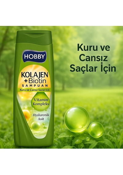 Hobby Kolajen & Biotin Şampuan 3 x 480 ML