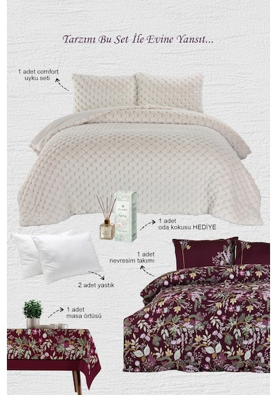 Elart Victoria Kombin Set Krem