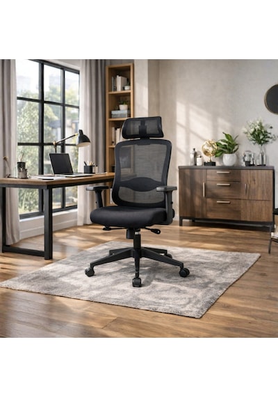 Tempo Ergonomik Yönetici Ve Çalışma Koltuğu - File/siyah 64x116-126x66 Cm