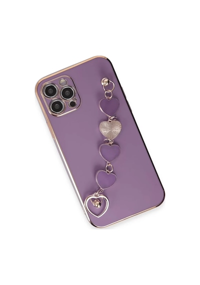 Newface Apple iPhone Uyumlu 12 Pro Kılıf Esila Silikon - Mor