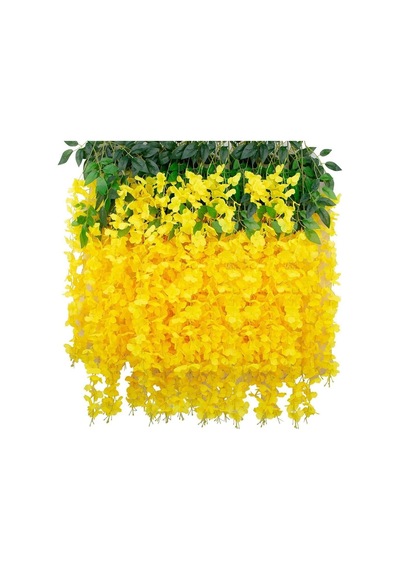 Nettenevime Yapay Çiçek Sarkan 3 Dallı Akasya 90cm Sarı Diğer