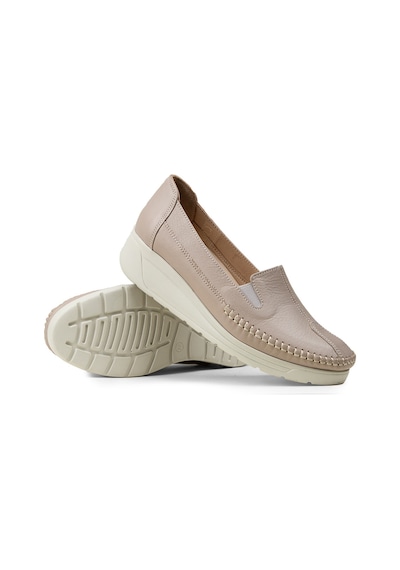 Deery Kadın Bej Hakiki Deri Dolgu Topuk Günlük Ayakkabı - N0134zbejc01 Bej