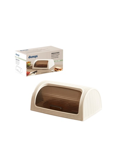 Sürgülü Kapak Ekmek Dolabı 420x274x180 Mm Beyaz Çok Renkli