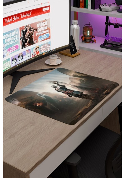 Dark Souls Kaymaz Dikişli Kauçuk Oyuncu Mousepad V4 - 48x40 Xl Gaming Mouse Pad Fare Altlığı