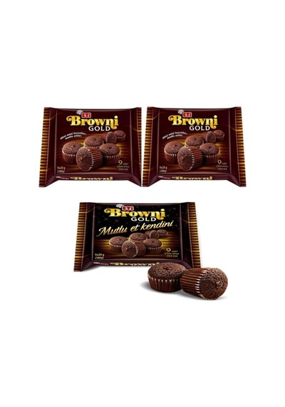 Eti Browni Gold Kakaolu 180 Gr X 3 Adet