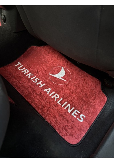 Lüx Oto Halı Paspas Desenli Yıkanabilir Universal Her Araca Uyumlu Turkish Air