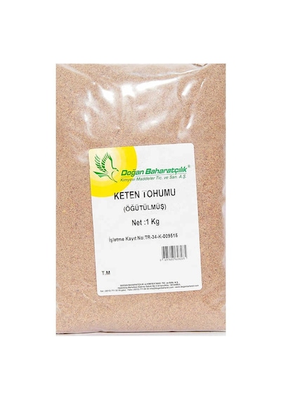 Keten Tohumu Öğütülmüş Doğal 1000 Gr Paket