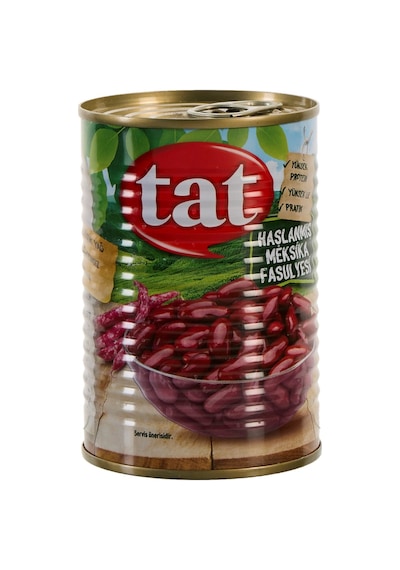 Tat Haşlanmış Meksika Fasulyesi 410 G Konserve 2'li Ekonomik Paket - 2 Adet Tarı