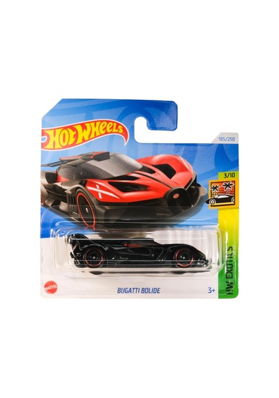 Hot Wheels Bugatti Bolide - Hw Exotics Siyah-kırmızı 1/64 Diecast Model Araba Çok Renkli