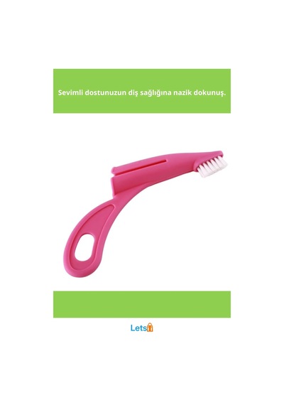Yumuşak Malzeme Ergonomik Evcil Hayvan Diş Fırçası