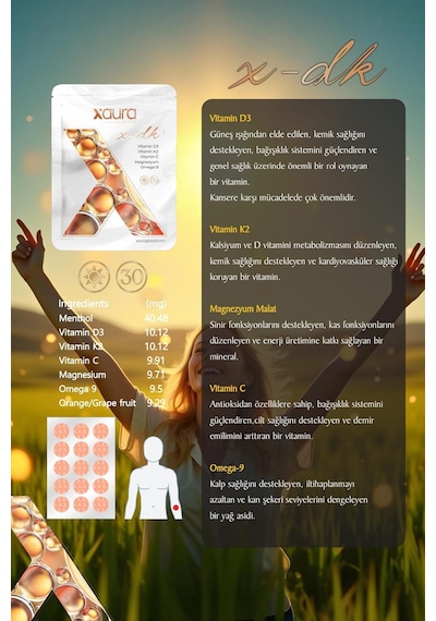 Xaura Global X-dk 30'lu Transdermal Bant
