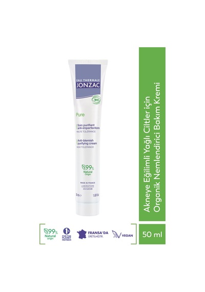 Eau Thermale Jonzac Akneye Eğilimli Yağlı Ciltler için Organik Nemlendirici Bakım Kremi 50ml