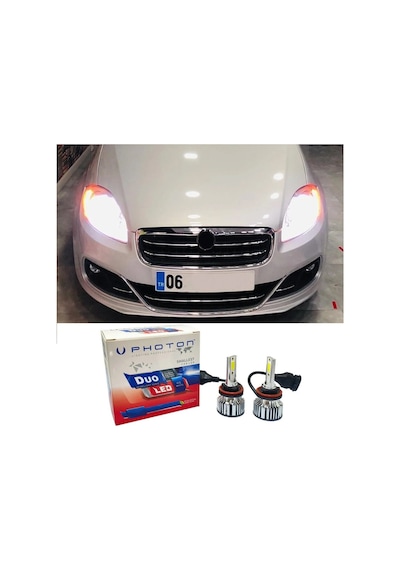 Fiat Linea Led Xenon Sis Farı Ampulü H1 Duo Yeni Seri Beyaz