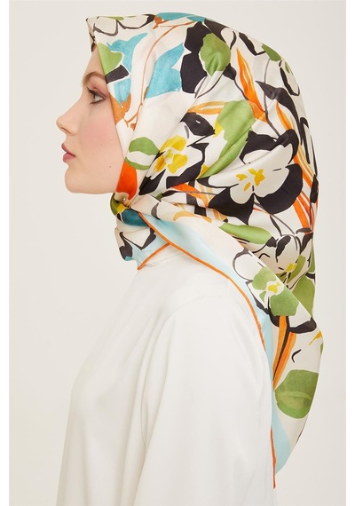 Armine Twill İpek Eşarp 24ya9153 80 - Desenli