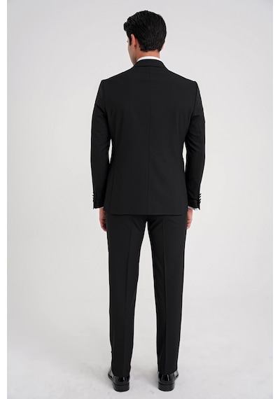 Efor Black 084 Takım Slim Siyah Siyah