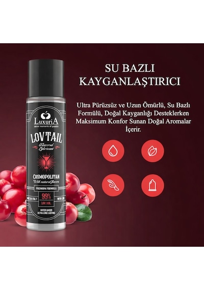 İntimateline Luxuria Lovtail Cosmopolitan Aromalı 60 Ml Kayganlaştırıcı Jel