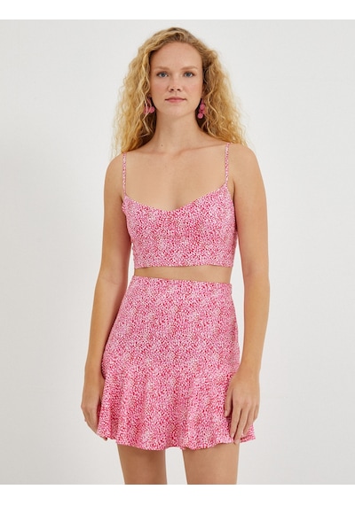 Koton Crop Atlet Desenli İnce Askılı U Yaka Pembe Desenli 2sak30090pw 2SAK30090PW2D5 Pembe Koton Crop Atlet Desenli İnce Askılı U Yaka Pembe Desenli 2sak30090pw 2SAK30090PW2D5 Pembe