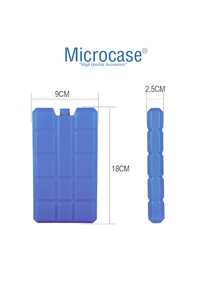 Microcase 2in1 Set Çift Kişilik Termal Yemek Çantası 8 Lt + 2 Adet 400 Ml Buz Kasedi Al5432 Siyah