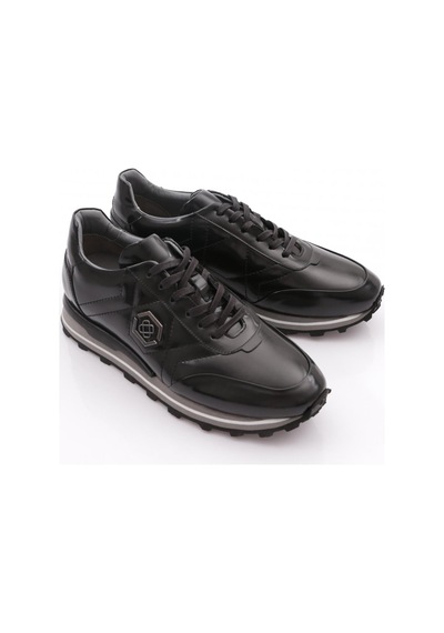 Dgn 6275 Erkek Bağcikli Sneakers Ayakkabi Siyah Açma