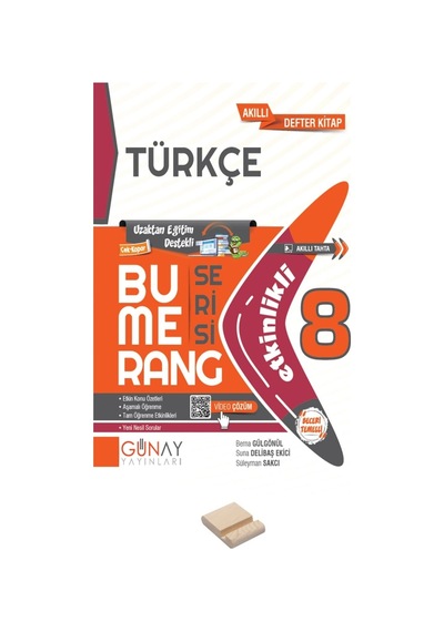 Lgs 8.sınıf Bumerang Türkçe Konu Anlatımlı Soru Bankası Ve Telefon Standı