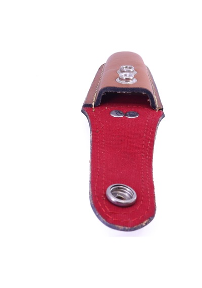 Otantik Deri Kamp Çakı Kılıfı - Taba 13 Cm Kahverengi