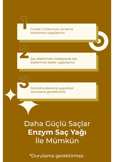 Enzym Cosmetıcshızla Uzama Etkili, Onarıcı Kompleks Doğal Saç Bakım Yağı 100 Ml Macadamia Ve Biberiye Yağı