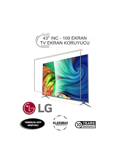 LG Uyumlu 43" Inç 109 Ekran Tv Ekran Koruyucu Tüm Modeller