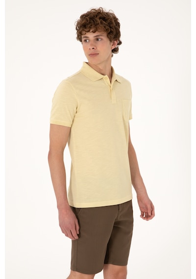 U.s. Polo Assn. Erkek Polo T-shirt 2102651 Sarı