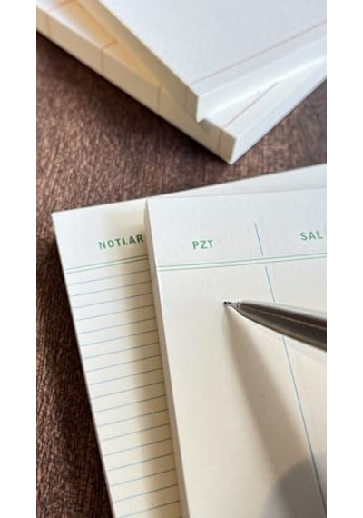 4'lü Masaüstü Tarihsiz Planlayıcı Set Hedefler, Haftalık Planlayıcı, Noktalı Ve Çizgili Notepad Çok Renkli