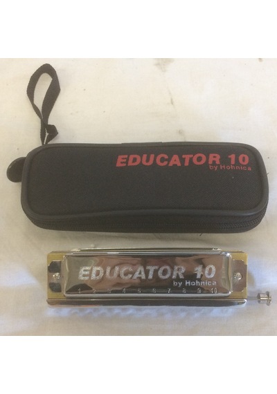 Hohner Educator 10 Delik Chromatik Pompalı Mızıka-çantalı