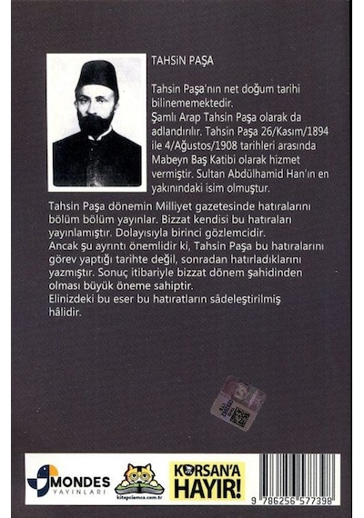 Tahsin Paşa'nın Yıldız Sarayı Hatıraları / Tahsin Paşa