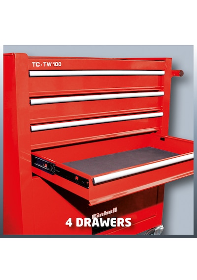 Einhell Tc-Tw 100 Takım Dolabı 4 Çekmeceli - 4510170