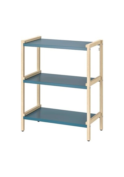 Ikea Ekenabben Açık Raf Ünitesi, Titrek Kavak-mavi, 70x34x86 Cm