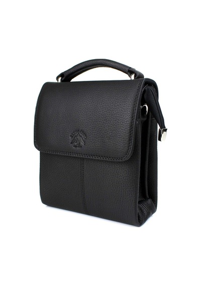 Alphaclub Bag Erkek Hakiki Deri Mat Siyah El Omuz Ve Postacı Çantası