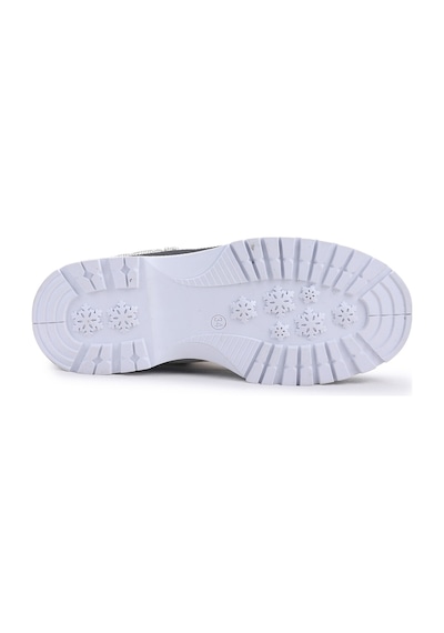 Kiko Kids Termo Taban Kız Çocuk Bot 621 Kırışık Taşlı Beyaz