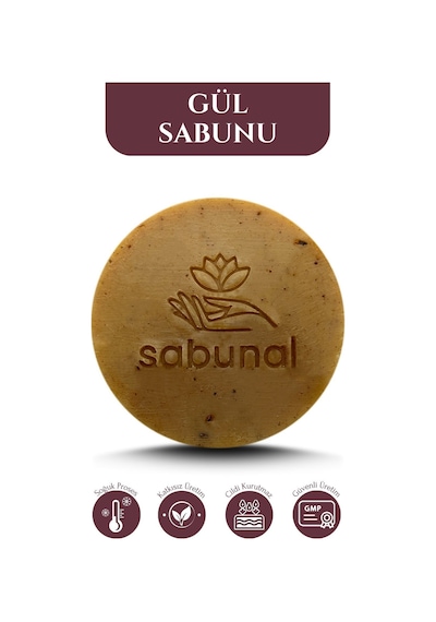 Sabunal Gül Sabunu 4 Adet - Aromaterapi Cilt Bakımı